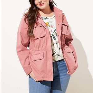 LOFT Twill Utility Jacket - new with tags